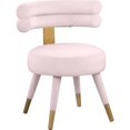 thumbnail image 4 of Meridian Furniture Fitzroy Pink Velvet Dining Chair (Set of 2), 4 of 8