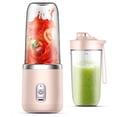 thumbnail image 3 of Portable Blender Cup Automatic Small Glass Juice Cup for Travel Sports Kitchen  Blue Double Cup With Cover, 3 of 7