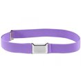 thumbnail image 1 of Ceinture Élastique Ajustable pour Enfants avec Boucle Carrée Argentée - Lavande, 1 of 4