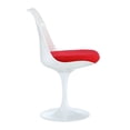 thumbnail image 5 of Heavenly White Tulip Armless Chair with Cushion SET OF 3, 5 of 5