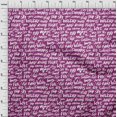 thumbnail image 4 of oneOone Rayon Purple Fabric Text Craft Projects Decor Fabric Printed By The Yard 56 Inch Wide-1R, 4 of 5
