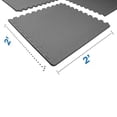 thumbnail image 3 of BalanceFrom 2-Pack 24 Ct. 24”x24” Interlocking Foam Puzzle Exercise Mat, 3/4” Thick, Gray, 3 of 8
