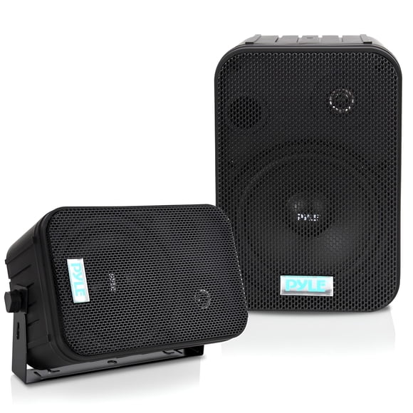 Pyle 2 Way Speaker System Pair - 500W Peak Power 6.5 Inch Passive Weatherproof Wall / Ceiling Mounted - Heavy Duty Universal Mount - Use for Pool, Pa