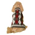 thumbnail image 1 of Holiday Time Rhubarb Argyle Dog Sweater, 1 of 3