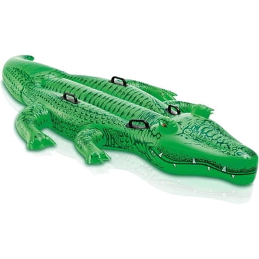 Intex Géant Gator Ride-On pour Enfants, À partir de 3 ans, Flotteur de Piscine Gonflable, 45” x 80”