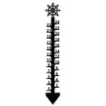thumbnail image 1 of JASKFLY Snow Ruler 24 Inch Metal Snow Gauge for Outdoor Christmas Holiday Decoration with Snowflake Design,Home Decor|Iron,E, 1 of 9