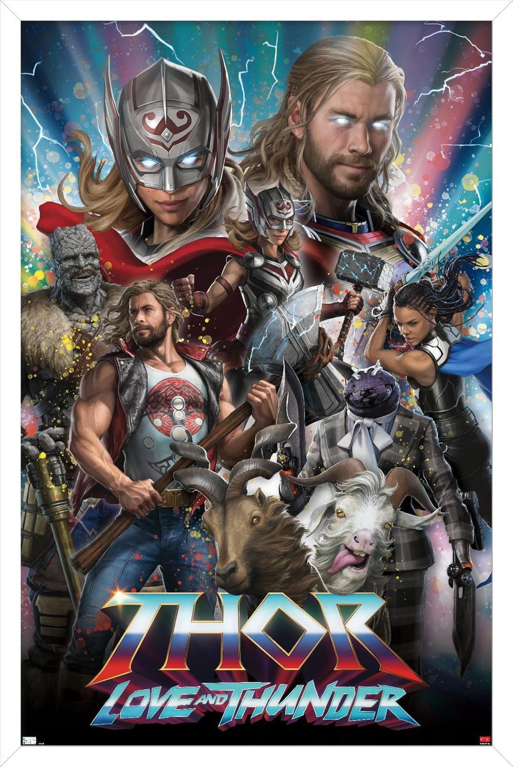 Marvel Thor: Love and Thunder - Amazing Wall Poster, 22.375" x 34" Framed