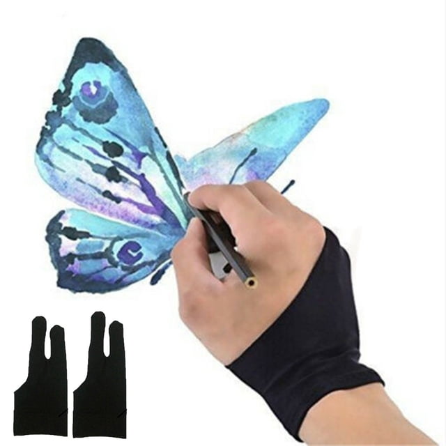 Dvkptbk Mitts 2PCS Two Finger Glove Drawing & Pen Graphic Tablet Pad for Artist Kitchen Gadgets on Clearance