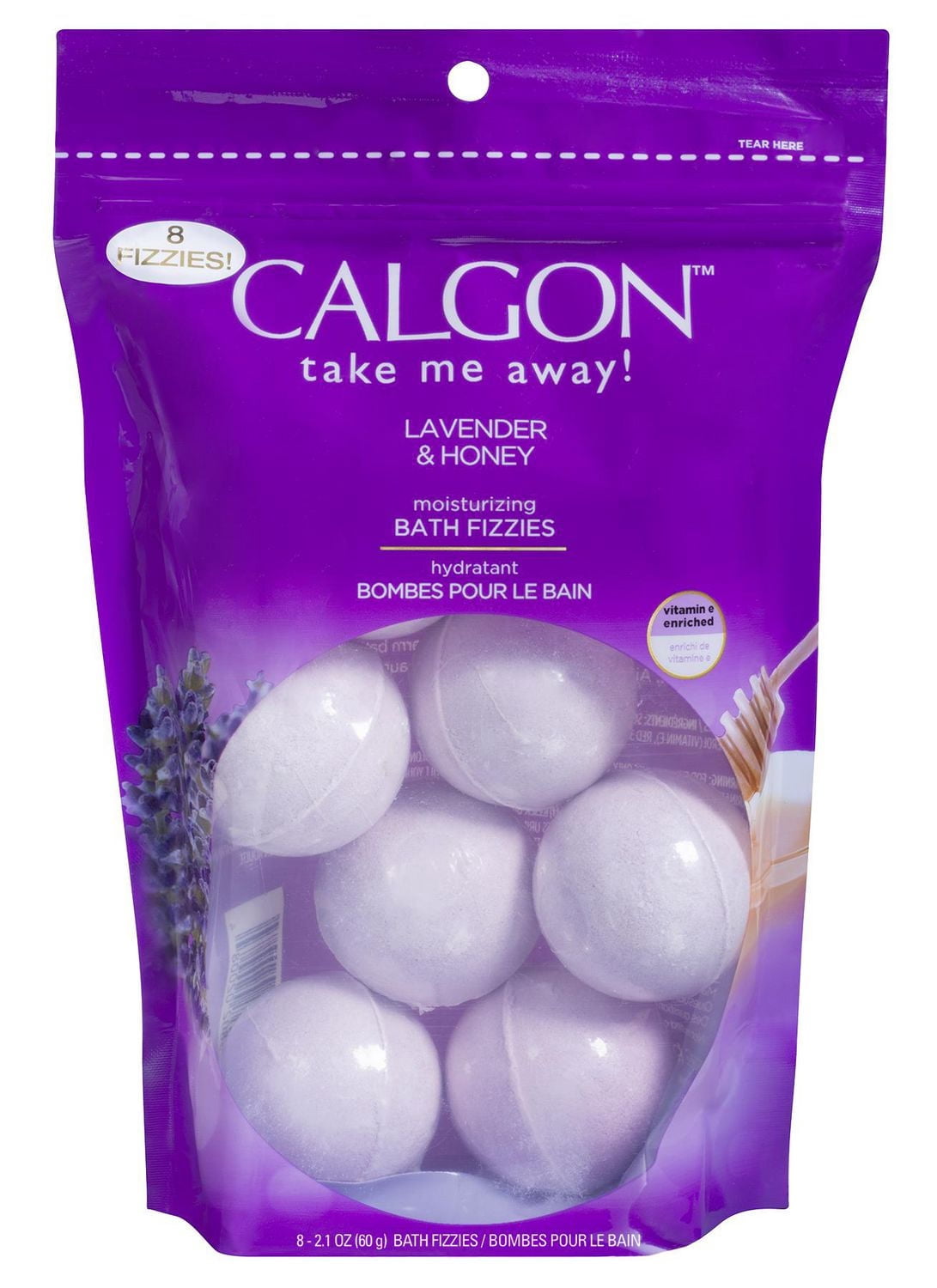 Calgon Moisturizing Bath Fizzies Lavender & Honey