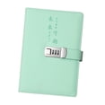 thumbnail image 1 of GUOOL Diary with Lock PU Leather Personal Locking Journal for Home Business Adults Light green, 1 of 9