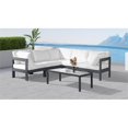thumbnail image 3 of Meridian Furniture Nizuc Sectionnel Modulaire de Patio Extérieur Blanc, 3 of 7