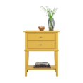 thumbnail image 4 of Ameriwood Home Franklin Table d'Appoint avec 2 Tiroirs en Jaune Moutarde, 4 of 11