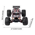 thumbnail image 3 of Rouge Xlf X03 Échelle 1/10 2,4 g 4Wd Voiture Rc Sans Balais Modèle Véhicule Tout-Terrain Télécommandé 60 Km/h Haute Vitesse Rtr avec Batterie Rechargeable Taille 14,96 X 10,83 X 6,5 Pouces, 3 of 9