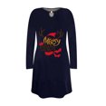 thumbnail image 3 of CEHVOM Robe Longue Aguichant de Noël pour Femmes avec Imprimé Père Noël, 3 of 3