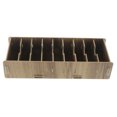 thumbnail image 2 of veasfak Wooden Card Holder, Card Case Storage Box Organizer for Office Cherry Wood, 2 of 9