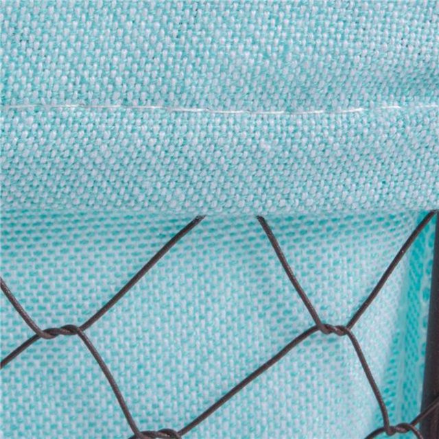 Design Imports Z01537 Small Rustic Bronze Chicken Wire Aqua Liner Basket - Set of 3