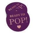 thumbnail image 1 of Inkdotpot Pack Of 50 Ready To Pop Baby Shower Favor Paper Tags Craft Real Rose Gold Foil Hang Tags, 1 of 6
