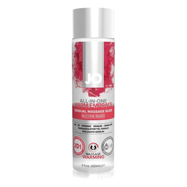 JO All-In-One Sensual Massage Oil, Scented, Nourishing and Hydrating, Silicone-Based Gel