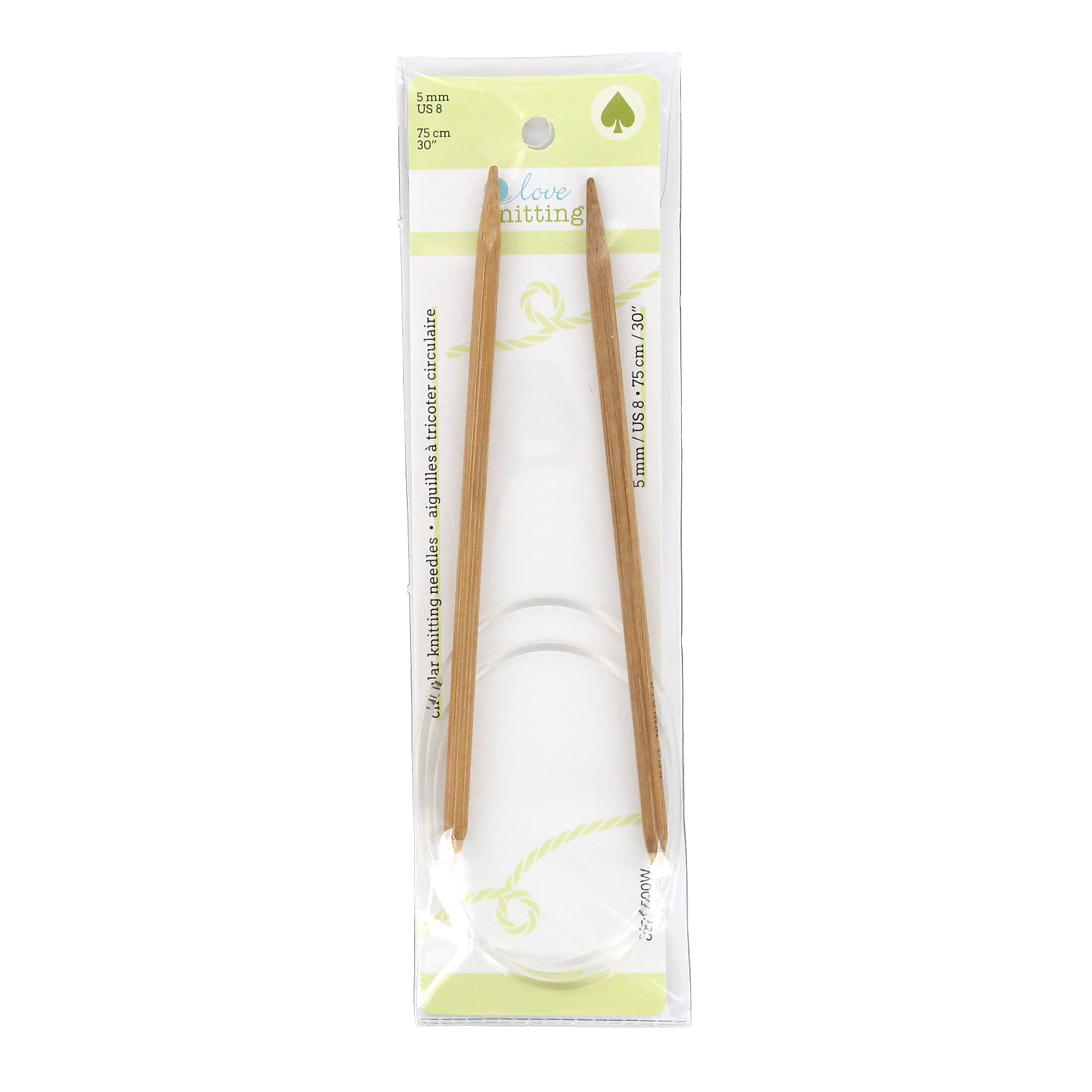 LOVE Knitting Bamboo Circular Needles, 75 cm (29.5 in.), 6 mm (0.24 in.)