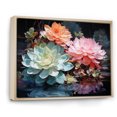 thumbnail image 2 of Designart Multi-Color Traditional Natural framed wall art, Succulent framed wall Art, Reflecting on Succulent Beauty , Succulent framed wall art decor, 32x24 inches Natural brown color Frame, 2 of 5