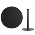 thumbnail image 2 of Bowery Hill 42" Round Restaurant Bar Table in Black, 2 of 2