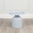 thumbnail image 1 of Klay Minimalist Metal Pedestal Side Table, 20-inch Diameter, 1 of 3