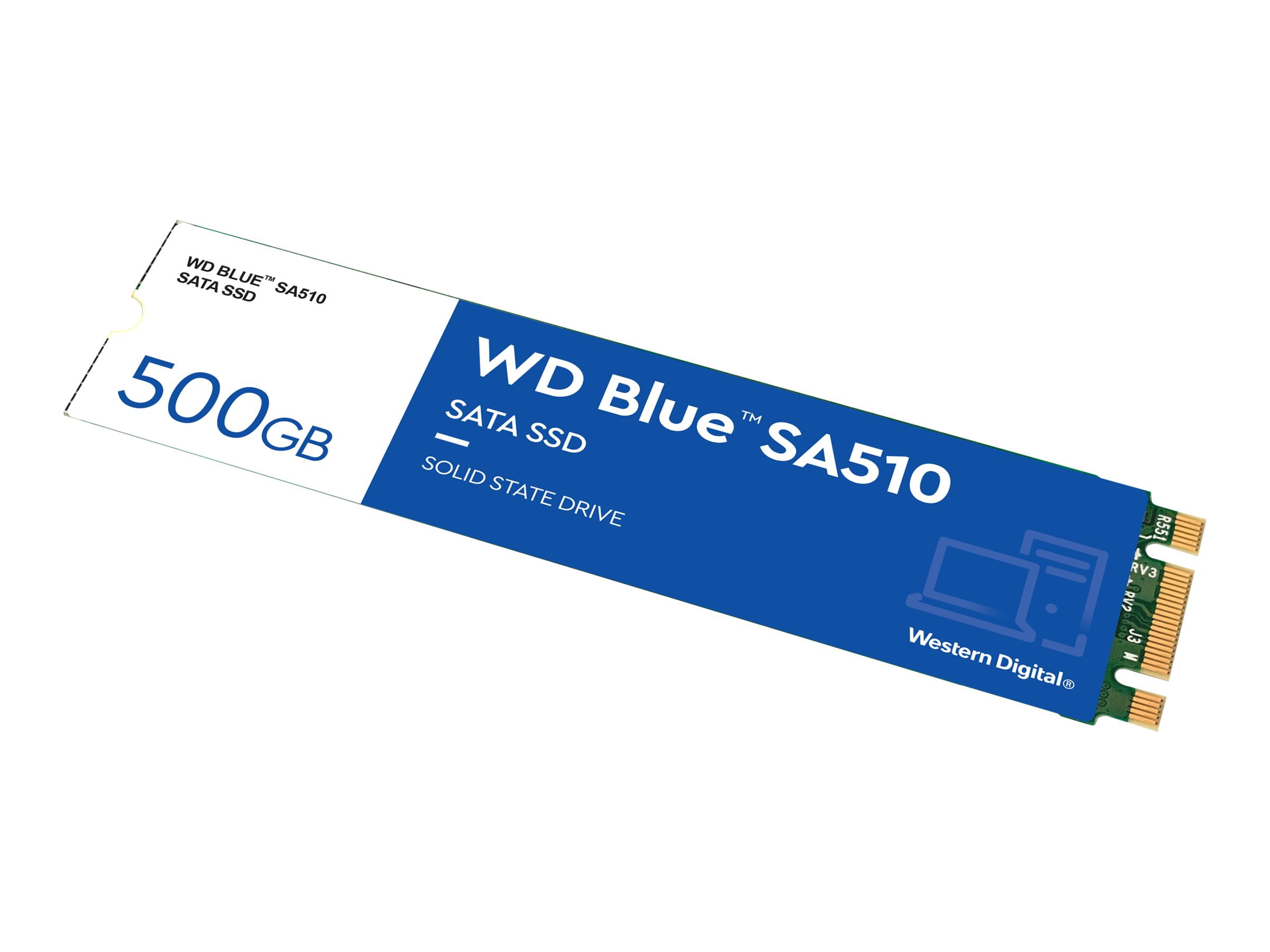 WD Blue SA510 WDS500G3B0B - SSD - 500 GB - internal - M.2 2280 - SATA 6Gb/s