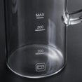 thumbnail image 3 of pitrice Cafetière Durable en Verre 480 ml Mousseur à Lait pour Café Maison Noir, 3 of 6