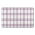 thumbnail image 1 of Non-Slip Long Bath Mat - 20x32 in Checkered Bathroom Runner Rug, Water Absorbent, Soft Touch Microfiber, Machine Washable Mats for Showers., 1 of 5