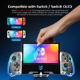 thumbnail image 2 of Manette de Jeu pour Switch OLED, Manette de Jeu Portable Tout-en-un avec Lumière LED Réglable Design Ergonomique Gyroscope 6 Axes Mappage Turbo, 2 of 6