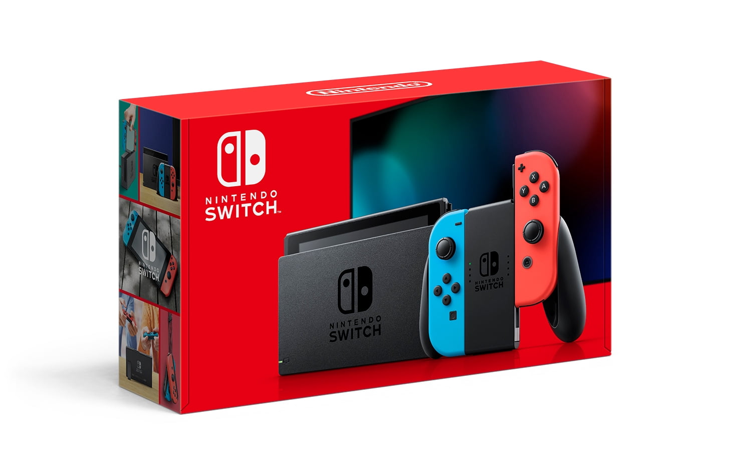 Nintendo Switch with Neon Blue and Neon Red JoyCon - HAC-001(-01