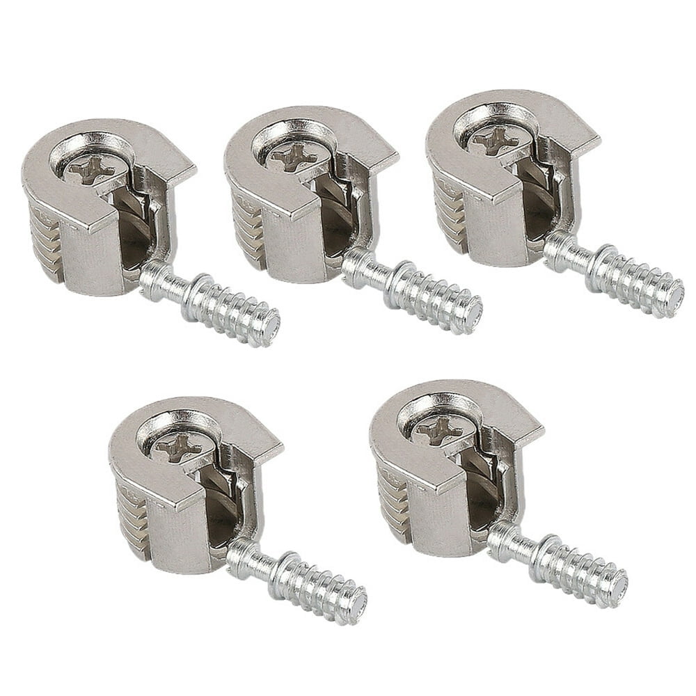 MesaSe 5Pcs Furniture Cam Lock Connecting Screw for Cabinet Wardrobe Drawer