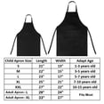 thumbnail image 2 of TOPTIE Cotton Canvas Kid & Parent Cooking Aprons and Chef Hat Set, 2 of 7
