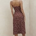 thumbnail image 4 of Leutsin Ladies Printed Slim Sleeveless Sling Strap Off Shoulder Open Back Dress, 4 of 8