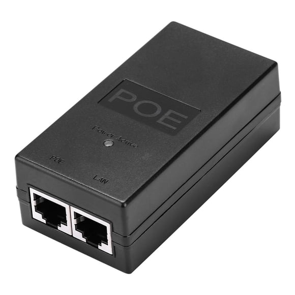 15V 0.8A 24W Desktop POE Power Injector Ethernet Adapter Surveillance CCTV