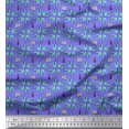 thumbnail image 1 of Soimoi Tissu Satin Modal Violet Tissu Imprimé Bouteille Colorée 1 Yard 42 Pouces de Large, 1 of 3