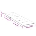 thumbnail image 4 of vidaXL Coussin de Chaise Longue Rouge Vin (75+105)x50x4 cm, 4 of 5