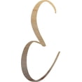 thumbnail image 1 of Unpainted Wood Letter E Craft, Paintable 5'' Tall Wood Alphabet Letter, DIY Nicholia Script Font, 1 of 3