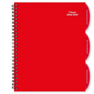 2027 Agenda hebdomadaire et mensuel Mead® à couverture en poly, grand format