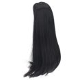 thumbnail image 2 of Poupée Longue Droite, Remplacement de Cheveux de Poupées Doux Résistant à la Chaleur Coupe Flexible pour Habillage de Poupée Noir, 2 of 8