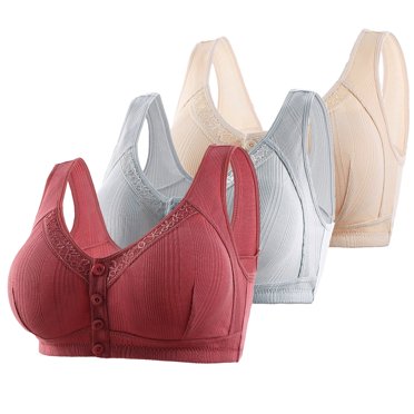 Birdeem Bras for Women Casual Sexy Front Button Shaping Cup Shoulder Strap Underwire Bra Plus Size Extra-Elastic Wirefree