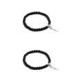 thumbnail image 4 of Baohd Stylish And Comfortable Beaded Bracelets For Wear Gift Cross Pendant Bracelets black 2Set, 4 of 6