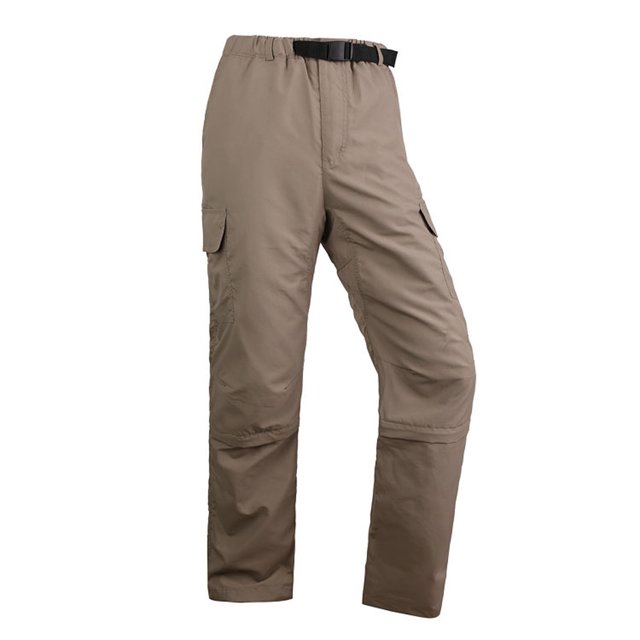 Penkiiy Pantalon de Randonnée Homme Liquidation Pantalon d'Assaut Détachable pour Homme Uni Multi-Poches Pantalon de Sport d'Extérieur Pantalon Cargo Décontracté Pantalon Kaki