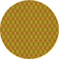thumbnail image 1 of Ahgly Company Tapis Rond Lavable en Machine Intérieur Transitionnel Acajou Brun, 3 Pieds Rond, 1 of 7