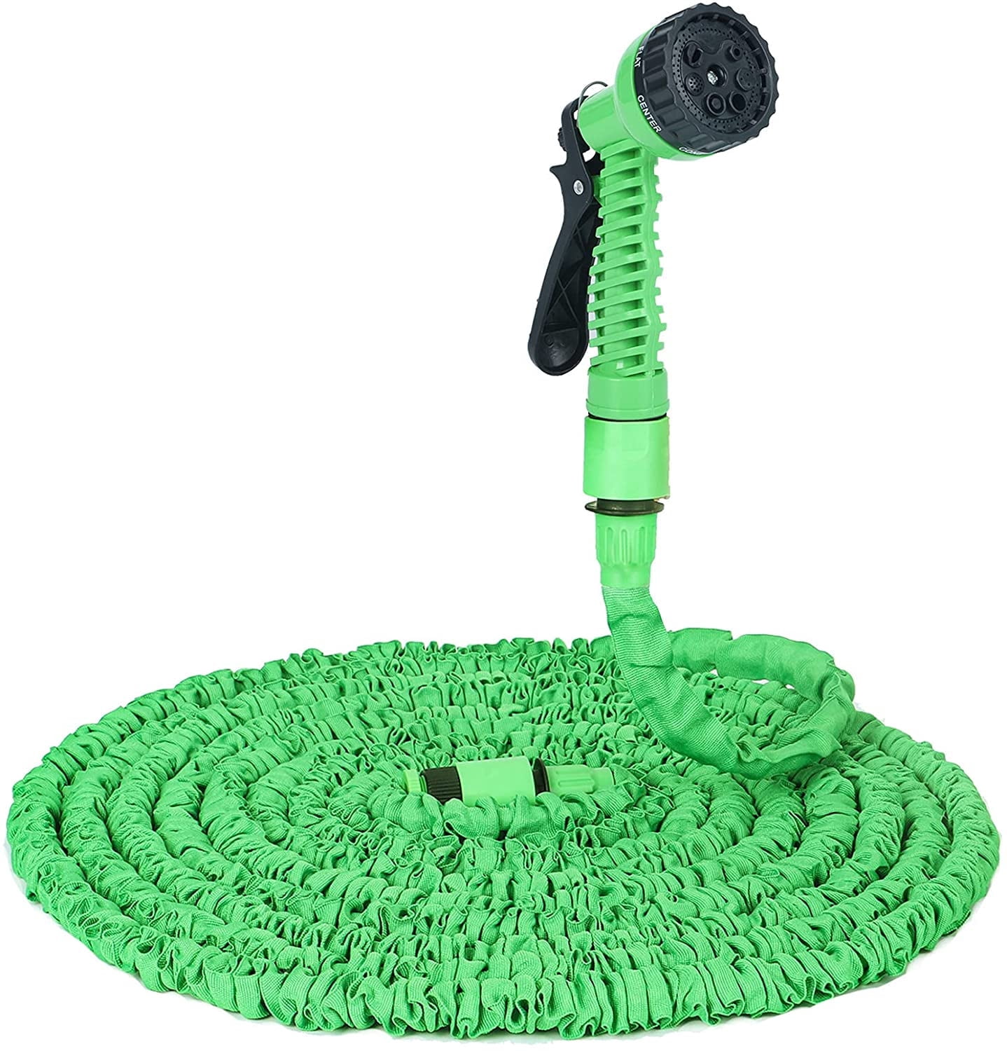LNGOOR 25 ft Garden Hose Flexible Telescopic Water Pipe Expandable Water Hose Car Washing  Floor Cleaning  Garden & Yard  Green