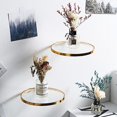 thumbnail image 4 of Plant Floating Shelf Modern Home Decor Wrought Iron Wall Mounted Glass Ledge Rack for Restaurant, 4 of 10