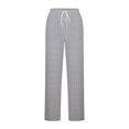 thumbnail image 3 of fatyb Womens Casual Ribbed Knit Pants Wide Leg Lounge Pants with Pockets Drawstring Loose Comfy Trousers, 3 of 7