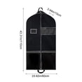 thumbnail image 3 of Non-Woven Fabric Garment Cover, Travel Suit Storage Bag with Mesh Pockets, Dirt-Proof & Wet-Proof Protection, Multi-Functional organizer, Black, JKODE, 3 of 9