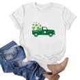 thumbnail image 2 of QIPOPIQ T-Shirts à Manches Courtes pour Femmes à Col Ras du Cou T-Shirts de la Saint-Patrick Hauts Shamrock T-Shirt Chemise Verte Tunique St Patricks Day Shirts Tee T-Shirt T-Shirts de Noël des Fêtes T-Shirts Graphiques Offres, 2 of 4