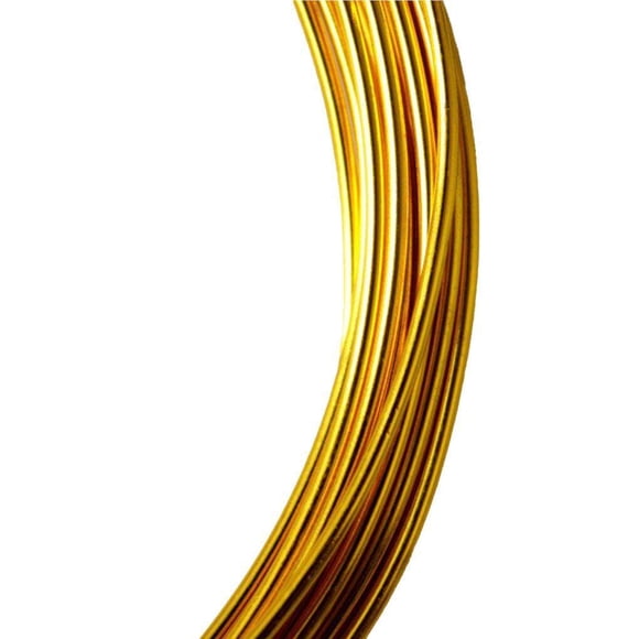 kurtrusly Metal Cord Assorted Colors Thickness Aluminum Wires Fool-style Operation Handy to Install DIY Rust-proof Resilience for Crafts light gold